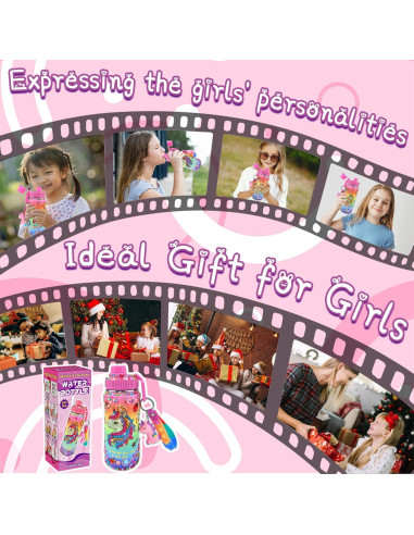 Kit de Manualidades DIY 7july Botella de Agua Unicornio 473ml