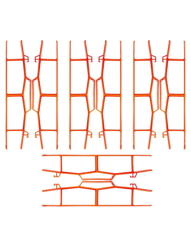 Juego de 8 Enrolladores de Cables Black Duck Brand - Naranja