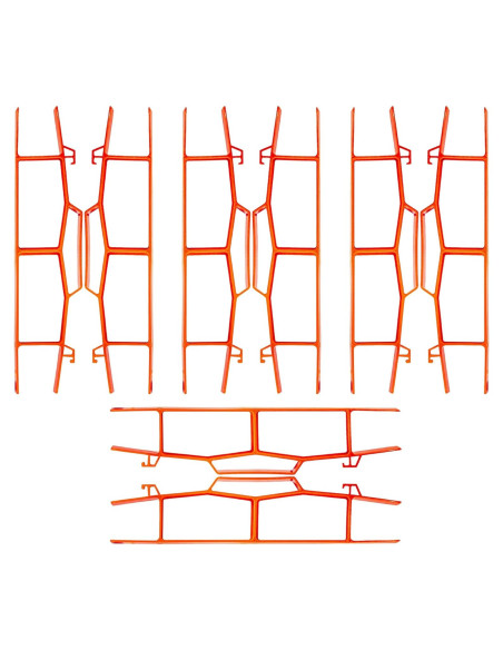 Juego de 8 Enrolladores de Cables Black Duck Brand - Naranja Juego de 8 Enrolladores de Cables Black Duck Brand - Naranja