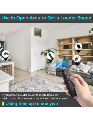 Localizador de Llaves Esky KF-06A 6 Receptores 85dB