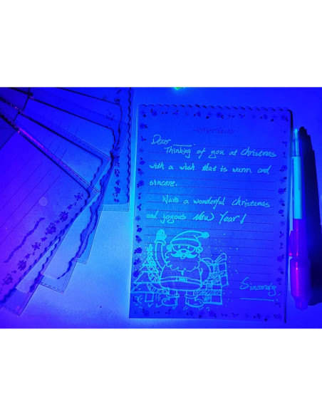 Bolígrafos de Tinta Invisible SCStyle 10 Pcs con Luz UV Bolígrafos de Tinta Invisible SCStyle 10 Pcs con Luz UV