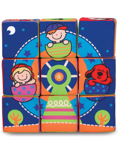 Juego de Bloques Blandos Melissa & Doug K's Kids 14 Piezas