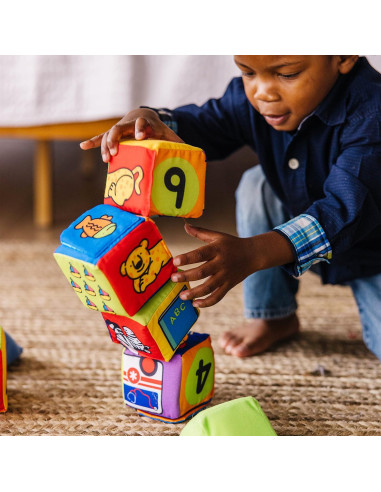 Juego de Bloques Blandos Melissa & Doug K's Kids 14 Piezas