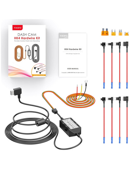 Kit de Cableado VIOFO HK4 con 8 Fusibles y Puerto Type-C Kit de Cableado VIOFO HK4 con 8 Fusibles y Puerto Type-C