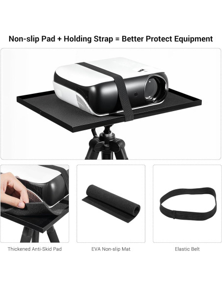 Soporte de Proyector HAPPRUN Tripode Ajustable 58-117 cm Soporte de Proyector HAPPRUN Tripode Ajustable 58-117 cm