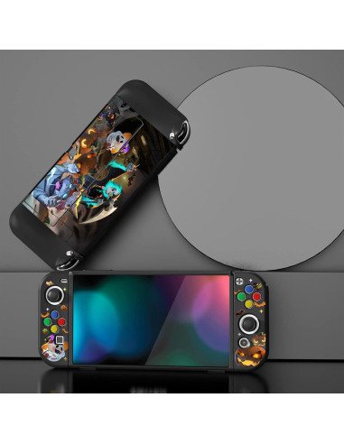 Funda Protectora PlayVital para Nintendo Switch OLED - Halloween