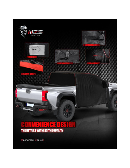 Cubierta de Cabina MZS Tacoma Doble 2014-2025 Impermeable Cubierta de Cabina MZS Tacoma Doble 2014-2025 Impermeable