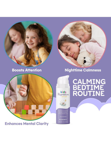 Loción de Magnesio Vigority para Niños 113.4g - Sueño Calmante