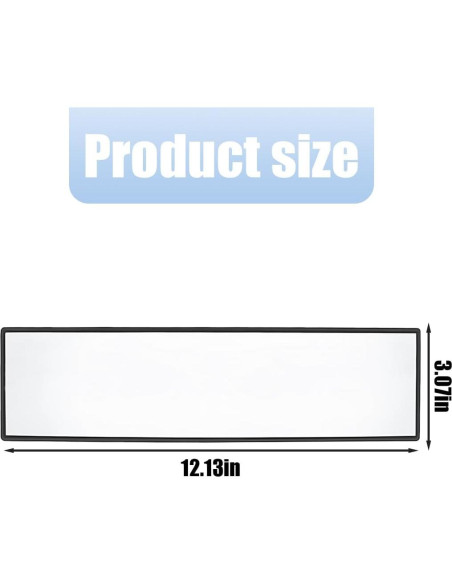Espejo Retrovisor Convexo Panorámico Mandark 30.48cm 2PCS Espejo Retrovisor Convexo Panorámico Mandark 30.48cm 2PCS