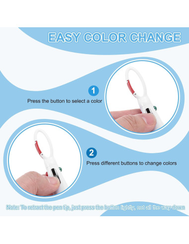 Mini Resaltador PATIKIL Azul con Clip de Llave 9 cm