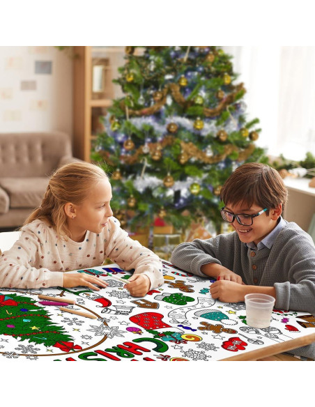 Cartel para Colorear Navidad SPERINGEEN 183x89 cm para Niños Cartel para Colorear Navidad SPERINGEEN 183x89 cm para Niños