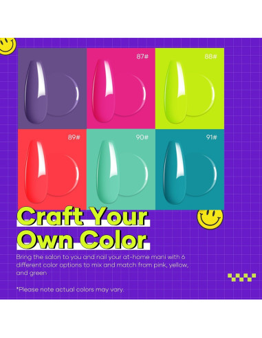 Set de Esmalte de Uñas COLORTIFIC 6 Colores 15ML Secado Rápido