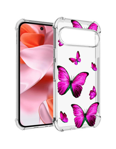 Funda TPU Flexible Rosa para Google Pixel 9 y 9 Pro