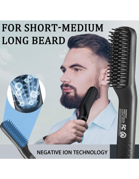 Kit de Cuidado de Barba XIKEZAN con Alisador y Aceite Kit de Cuidado de Barba XIKEZAN con Alisador y Aceite