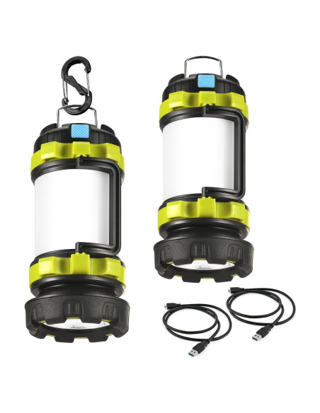 Linterna Camping LED Recargable Consciot 2 Paquetes 3600mAh Linterna Camping LED Recargable Consciot 2 Paquetes 3600mAh