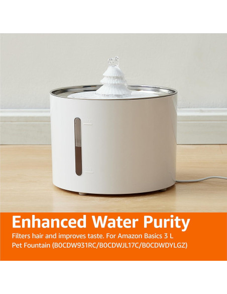 Filtros de Reemplazo Amazon Basics para Fuente 3L - Paquete de 6 Filtros de Reemplazo Amazon Basics para Fuente 3L - Paquete de 6