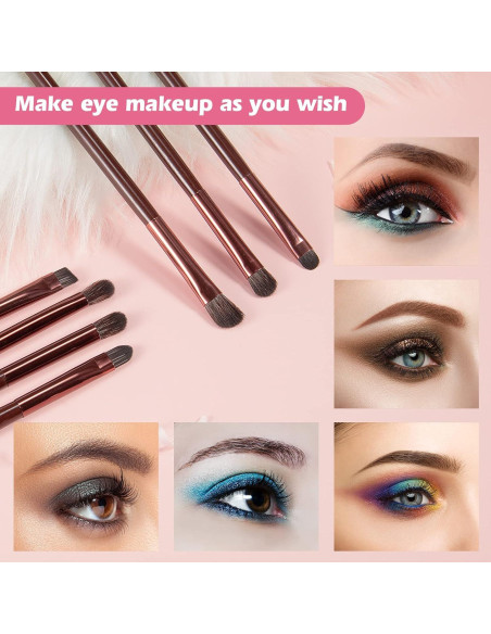 Juego de Brochas de Maquillaje para Ojos YUESHENNAN 7 Piezas Juego de Brochas de Maquillaje para Ojos YUESHENNAN 7 Piezas