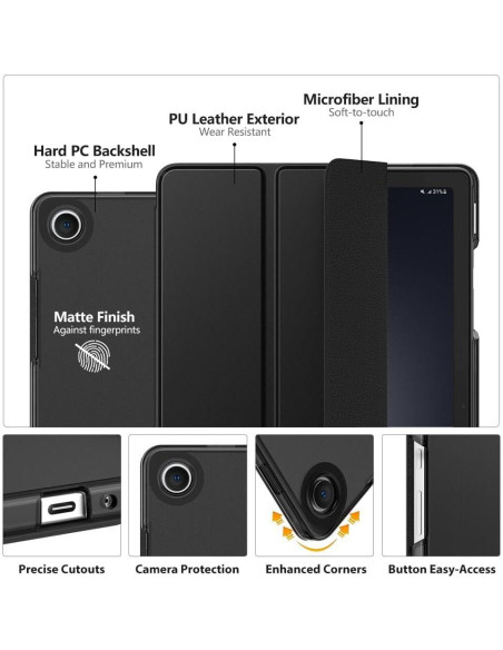 Funda MoKo para Galaxy Tab A9 Plus 11" 2023, Slim Negra Funda MoKo para Galaxy Tab A9 Plus 11" 2023, Slim Negra