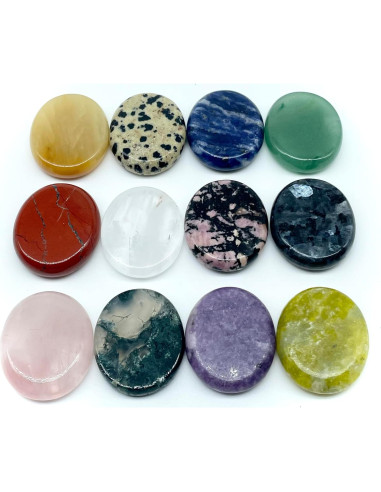Piedras de Preocupación Naturales 12pcs para Alivio de Estrés
