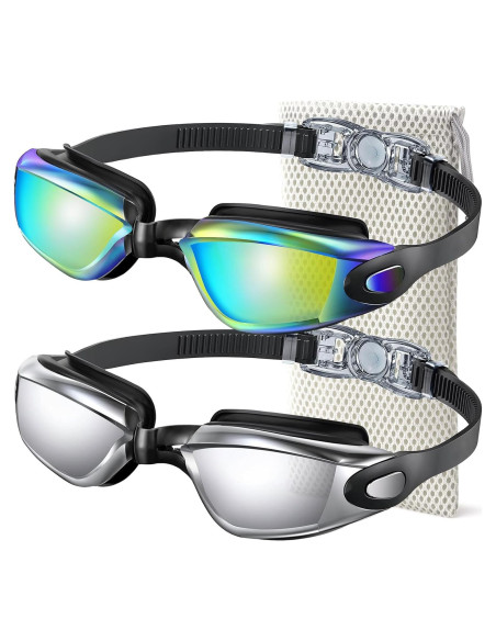 Gafas de natación NSSIW para adultos - Antivaho y sin fugas Gafas de natación NSSIW para adultos - Antivaho y sin fugas