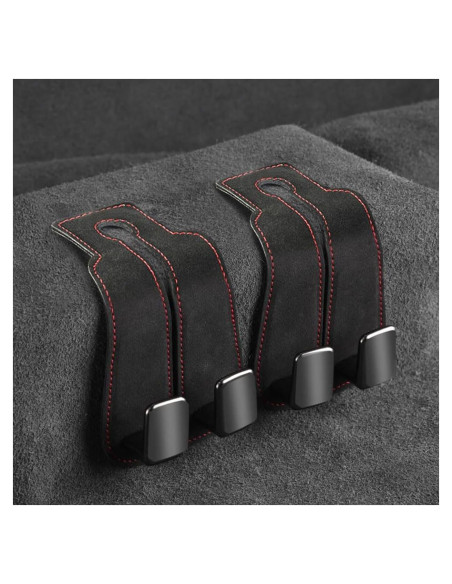 Ganchos de Coche Z-oneMart para Reposacabezas - 2 Piezas Negro Ganchos de Coche Z-oneMart para Reposacabezas - 2 Piezas Negro