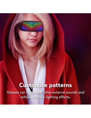 Gafas LED Inteligentes Wisoqu con Control APP Bluetooth