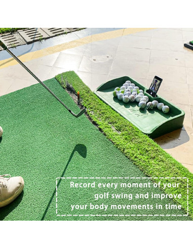 Bandeja de Pelotas de Golf Golfupp con Soporte para Móvil