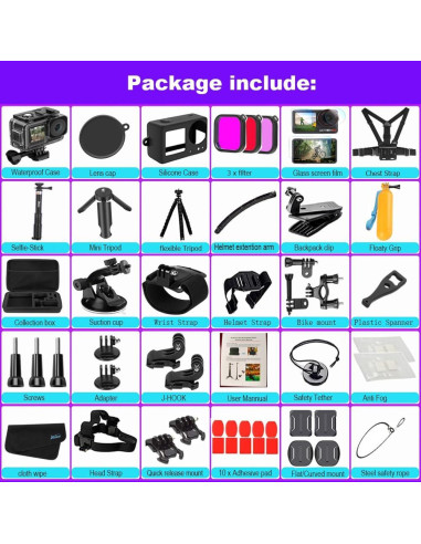 Kit de Accesorios Husiway para DJI Osmo Action 5 Pro/4/3