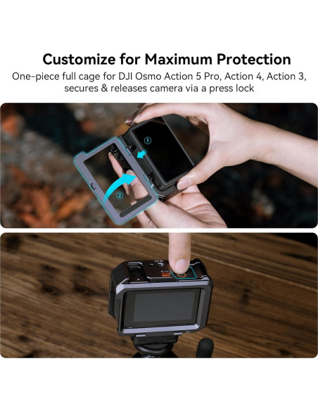 Jaula para Cámara SmallRig 4119 para DJI Osmo Action 5 Pro/4/3 Jaula para Cámara SmallRig 4119 para DJI Osmo Action 5 Pro/4/3