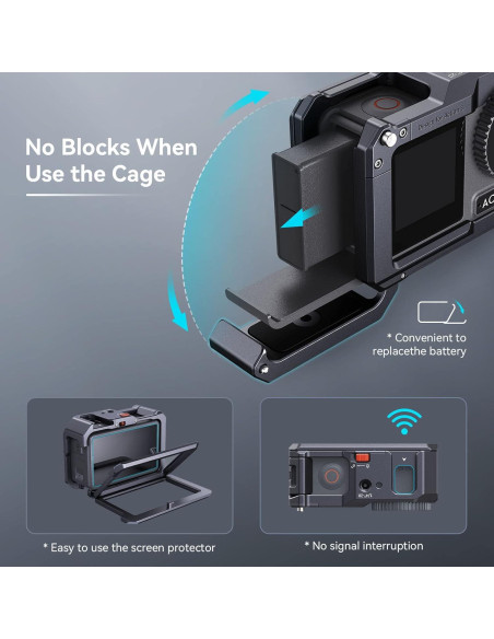 Jaula para Cámara SmallRig 4119 para DJI Osmo Action 5 Pro/4/3 Jaula para Cámara SmallRig 4119 para DJI Osmo Action 5 Pro/4/3