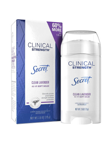 Desodorante Antitranspirante Secret Fuerza Clínica Lavanda 120 g