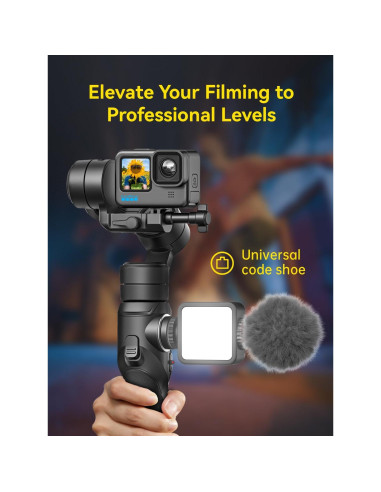 Gimbal Estabilizador AOCHUAN SG1 para GoPro Hero 12/11