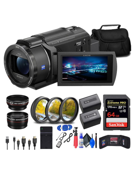 Sony FDR-AX43 Handycam 4K UHD + Tarjeta 64GB + Accesorios Sony FDR-AX43 Handycam 4K UHD + Tarjeta 64GB + Accesorios