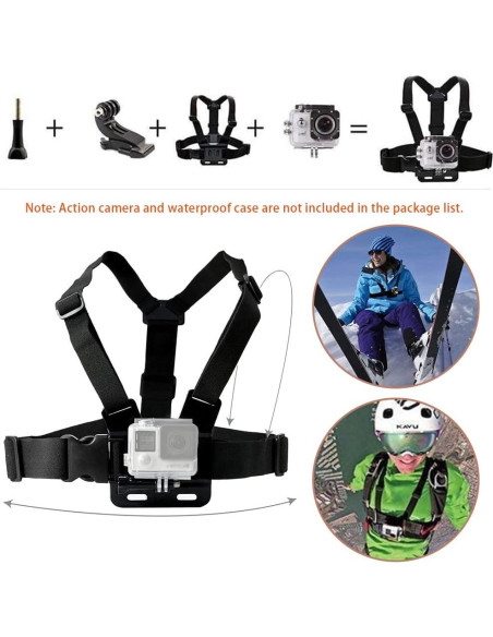 Kit de Accesorios para Cámara de Acción VVHOOY Compatible GoPro Kit de Accesorios para Cámara de Acción VVHOOY Compatible GoPro