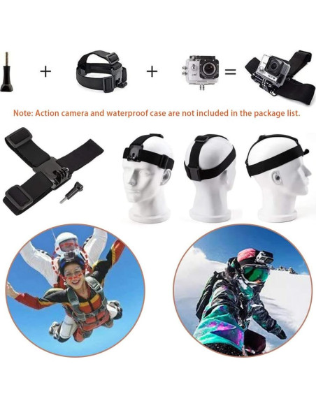 Kit de Accesorios para Cámara de Acción VVHOOY Compatible GoPro Kit de Accesorios para Cámara de Acción VVHOOY Compatible GoPro
