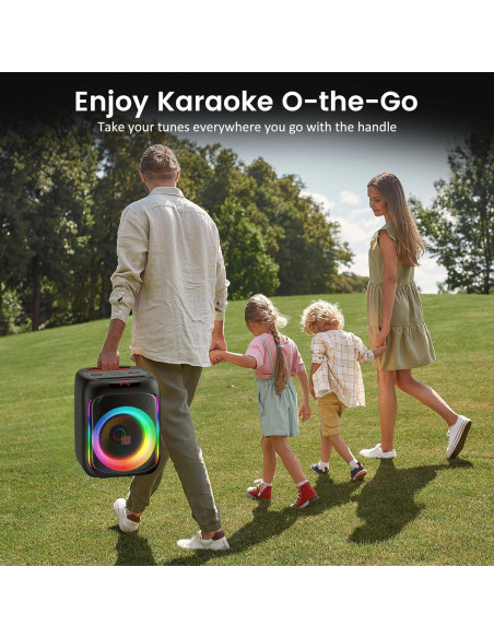 Máquina de Karaoke Bluetooth T16-T con 2 Micrófonos Inalámbricos Máquina de Karaoke Bluetooth T16-T con 2 Micrófonos Inalámbricos