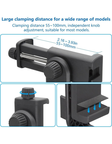 Soporte para Teléfono Suptig RSX-443 con Montaje para Trípode Soporte para Teléfono Suptig RSX-443 con Montaje para Trípode