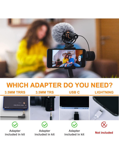 Micrófono Shotgun Comica VM10 PRO USB-C y 3.5mm - Ganancia Ajustable Micrófono Shotgun Comica VM10 PRO USB-C y 3.5mm - Ganancia Ajustable
