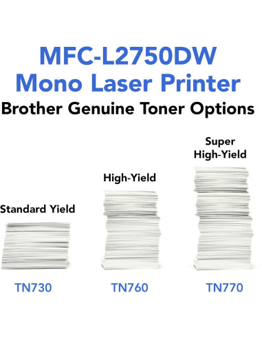Impresora Láser Monocromática Brother MFC-L2750DW Todo en Uno