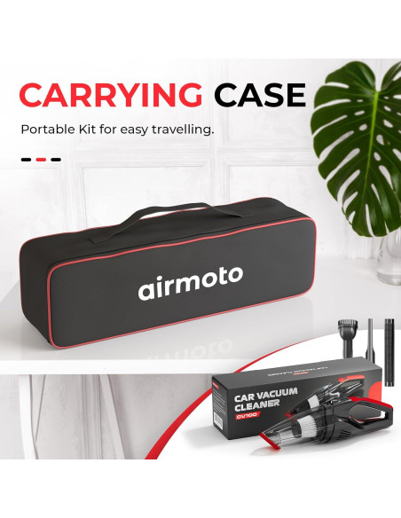 Aspiradora de Coche Airmoto 12V 90W con Filtro HEPA y Cable 4.8m Aspiradora de Coche Airmoto 12V 90W con Filtro HEPA y Cable 4.8m