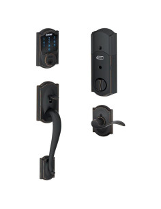 Cerradura Táctil Schlage FE469NX con Alarma y Z-Wave Bronce