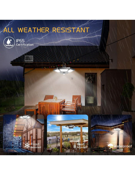 Luz Solar Colgante Deogos 180 LED 1000LM con Control Remoto Luz Solar Colgante Deogos 180 LED 1000LM con Control Remoto