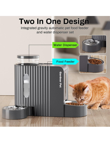 Dispensador Automático de Comida y Agua Gardner Pet 3L
