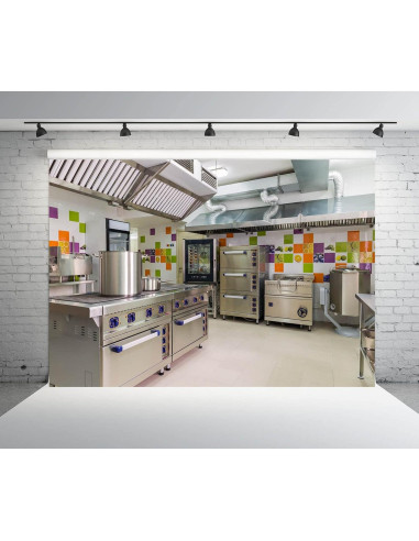 Fondo de Fotografía 250x180cm Loccor Tela Cocina Decorativa
