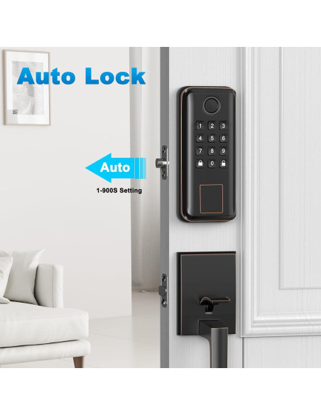 Cerradura Inteligente SEVEKO 5021 con Huella y APP Bluetooth Cerradura Inteligente SEVEKO 5021 con Huella y APP Bluetooth