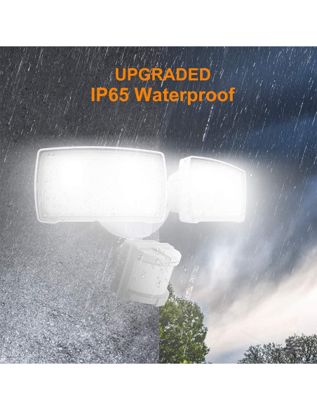 LEPOWER Luz de Seguridad LED 30W con Sensor de Movimiento LEPOWER Luz de Seguridad LED 30W con Sensor de Movimiento