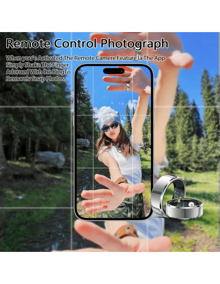 Anillo Inteligente Uaunega IP68 Monitoreo de Sueño y Salud Anillo Inteligente Uaunega IP68 Monitoreo de Sueño y Salud