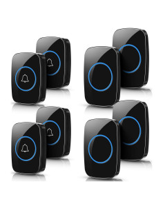 Kit Timbre Inalámbrico Fabbay 8 Piezas 1000 m 60 Melodías