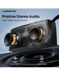 Altavoz Bluetooth Portátil Monster Shock 30W Impermeable IPX6 2