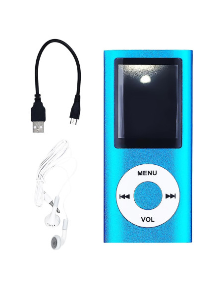 Reproductor MP3 Flylin JY2025123 Portátil 1.8" Bluetooth Azul Reproductor MP3 Flylin JY2025123 Portátil 1.8" Bluetooth Azul